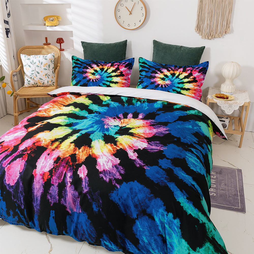 3D Colorful Watercolor Quilt Cover Set Bedding Set Duvet Cover Pillowcases 636- Jess Art Decoration