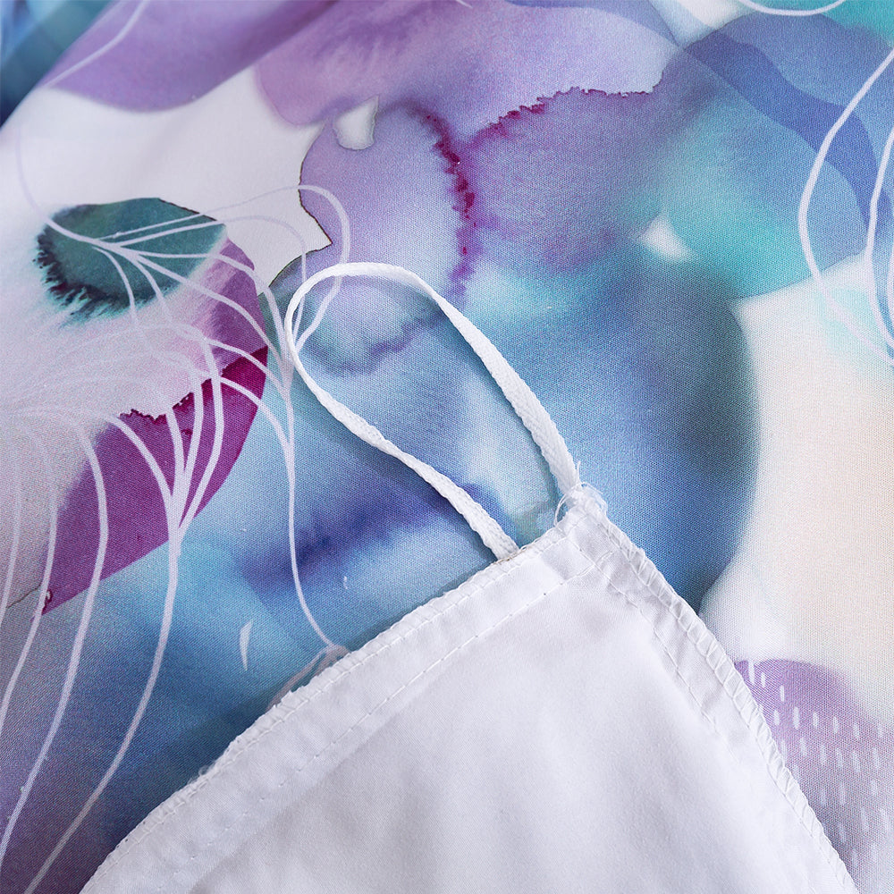 3D Watercolor Abstract Purple Quilt Cover Set Bedding Set Duvet Cover Pillowcases 102- Jess Art Decoration