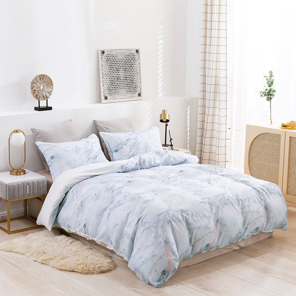 3D Marble Watercolor Abstract Quilt Cover Set Bedding Set Duvet Cover Pillowcases 105- Jess Art Decoration