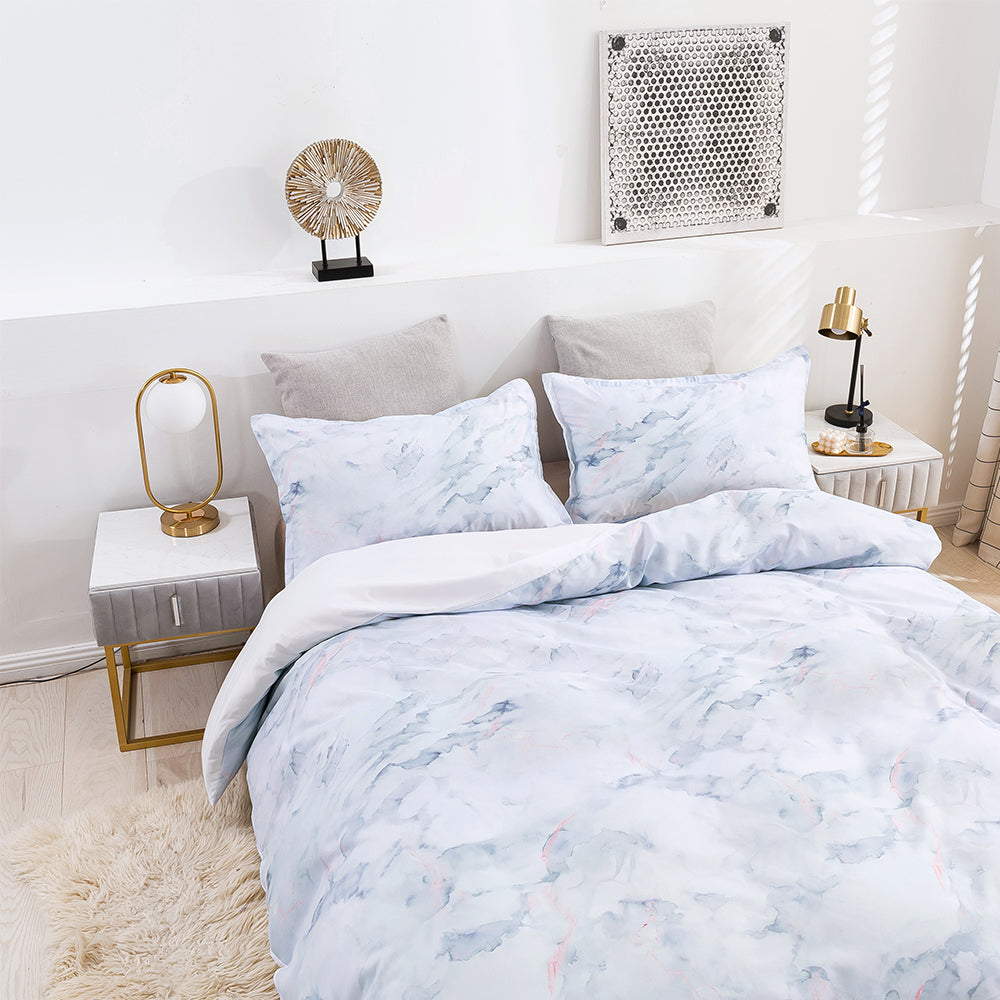 3D Marble Watercolor Abstract Quilt Cover Set Bedding Set Duvet Cover Pillowcases 105- Jess Art Decoration