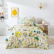 3D Rocket Planet Aircraft Quilt Cover Set Bedding Set Duvet Cover Pillowcases 453- Jess Art Decoration