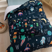 3D Planet Rocket Outer Space Meteor Cartoon Quilt Cover Set Bedding Set Duvet Cover Pillowcases 197- Jess Art Decoration