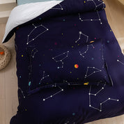 3D Constellation Blue Planet Quilt Cover Set Bedding Set Duvet Cover Pillowcases 200- Jess Art Decoration