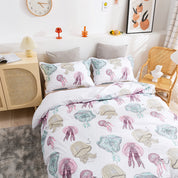 3D Jellyfish Retro Pattern Quilt Cover Set Bedding Set Duvet Cover Pillowcases 120- Jess Art Decoration