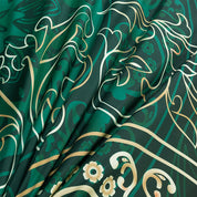 3D Medallion Green Gold Floral Quilt Cover Set Bedding Set Duvet Cover Pillowcases 135- Jess Art Decoration