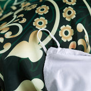 3D Medallion Green Gold Floral Quilt Cover Set Bedding Set Duvet Cover Pillowcases 135- Jess Art Decoration