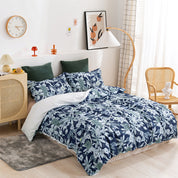 3D Floral Blue Retro Pattern Quilt Cover Set Bedding Set Duvet Cover Pillowcases 125- Jess Art Decoration