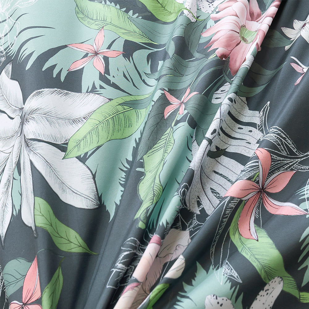 3D Floral Leaves Retro Pattern Quilt Cover Set Bedding Set Duvet Cover Pillowcases 126- Jess Art Decoration
