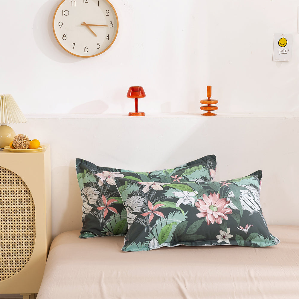 3D Floral Leaves Retro Pattern Quilt Cover Set Bedding Set Duvet Cover Pillowcases 126- Jess Art Decoration