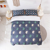 3D Leaves Pattern Blue Quilt Cover Set Bedding Set Duvet Cover Pillowcases 405- Jess Art Decoration