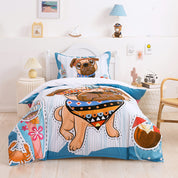 3D Dog Skateboard Colorful Cartoon Quilt Cover Set Bedding Set Duvet Cover Pillowcases 227- Jess Art Decoration