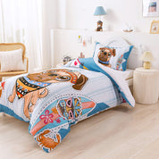 3D Dog Skateboard Colorful Cartoon Quilt Cover Set Bedding Set Duvet Cover Pillowcases 227- Jess Art Decoration