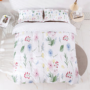3D Floral Leaves Pattern Quilt Cover Set Bedding Set Duvet Cover Pillowcases 416- Jess Art Decoration