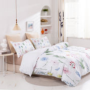 3D Floral Leaves Pattern Quilt Cover Set Bedding Set Duvet Cover Pillowcases 416- Jess Art Decoration