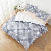 3D Grey Grid Geometric Quilt Cover Set Bedding Set Duvet Cover Pillowcases 617- Jess Art Decoration