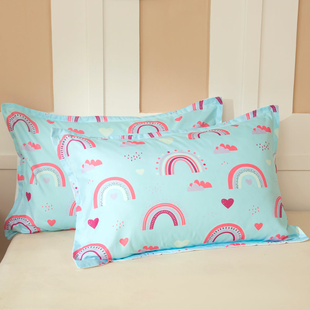 3D Blue Rainbow Pattern Quilt Cover Set Bedding Set Duvet Cover Pillowcases 466- Jess Art Decoration