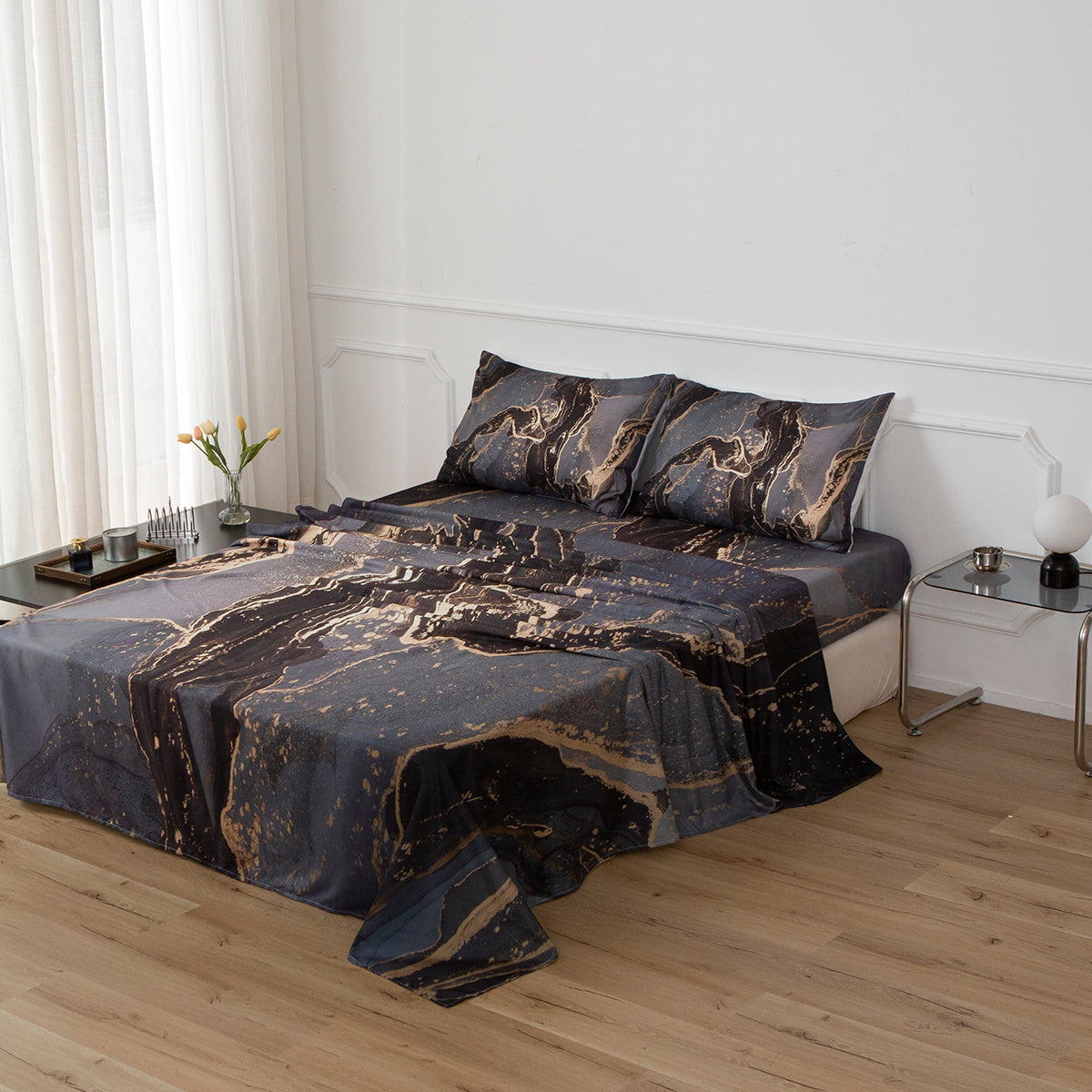 3D Watercolor Marble Quilt Cover Set Bedding Set Duvet Cover Pillowcases 714- Jess Art Decoration