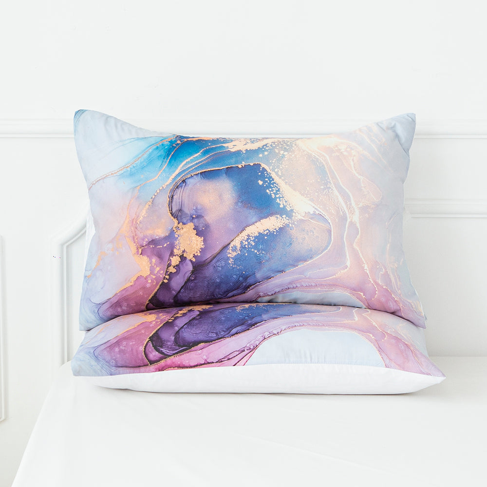 3D Watercolor Marble Quilt Cover Set Bedding Set Duvet Cover Pillowcases 710- Jess Art Decoration