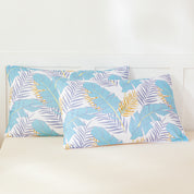3D Leaves Blue Pattern Quilt Cover Set Bedding Set Duvet Cover Pillowcases 590- Jess Art Decoration