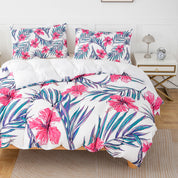 3D Floral Leaves Pattern Quilt Cover Set Bedding Set Duvet Cover Pillowcases 589- Jess Art Decoration