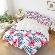3D Floral Leaves Pattern Quilt Cover Set Bedding Set Duvet Cover Pillowcases 589- Jess Art Decoration