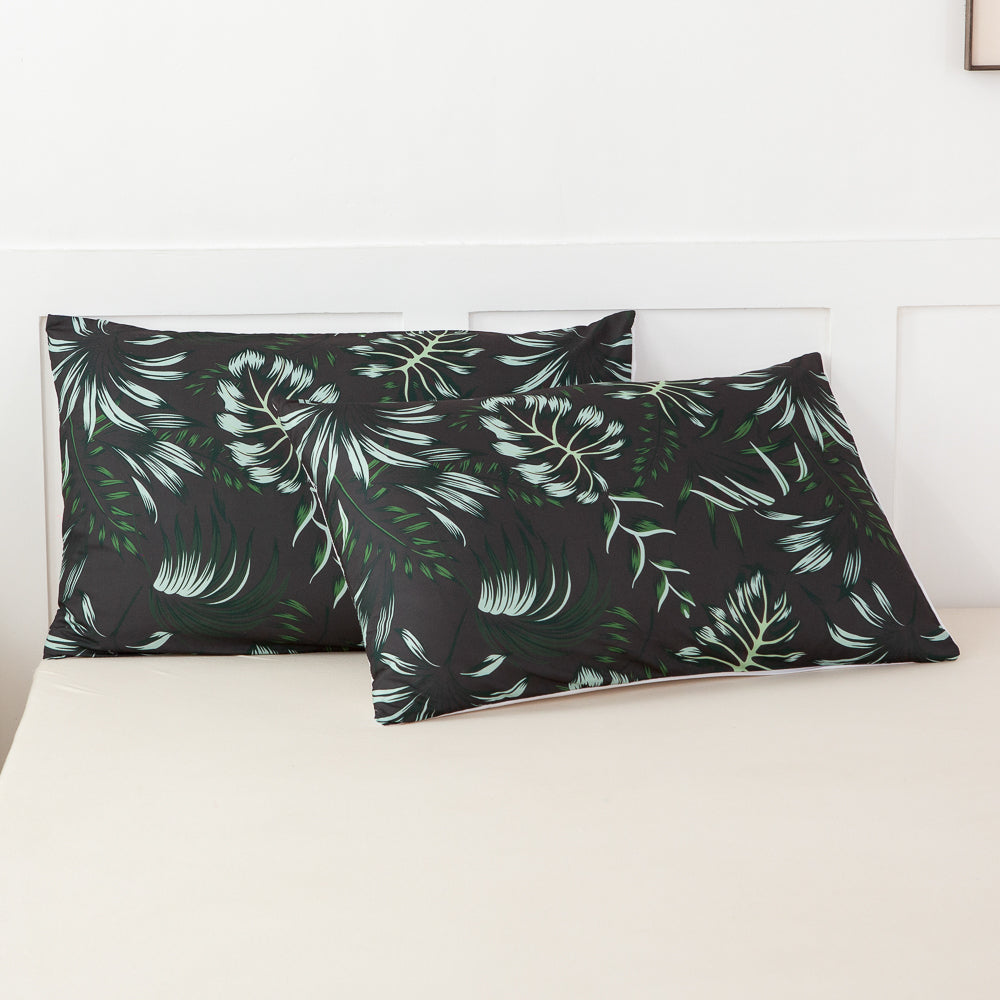 3D Green Leaves Quilt Cover Set Bedding Set Duvet Cover Pillowcases 586- Jess Art Decoration