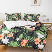 3D Floral Leaves Plants Quilt Cover Set Bedding Set Duvet Cover Pillowcases 583- Jess Art Decoration