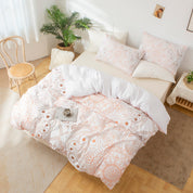 3D Medallion Pink Gold Ethnic Style Quilt Cover Set Bedding Set Duvet Cover Pillowcases 545- Jess Art Decoration