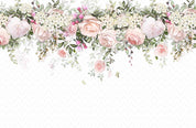 3D Watercolor Bloomy Floral Wall Mural 223