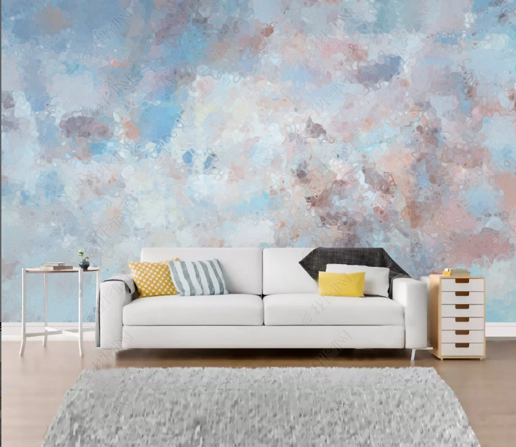 3D Abstract Blue Cloud Wall Mural Wallpaper YXL 448- Jess Art Decoration