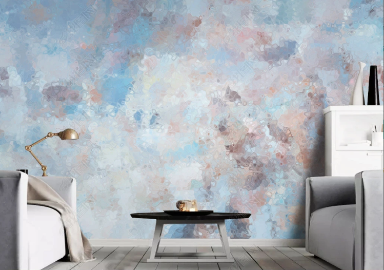 3D Abstract Blue Cloud Wall Mural Wallpaper YXL 448- Jess Art Decoration