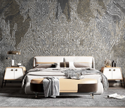 3D Abstract Line Gray Wall Mural Wallpaper YXL 457- Jess Art Decoration