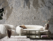 3D Abstract Line Gray Wall Mural Wallpaper YXL 457- Jess Art Decoration