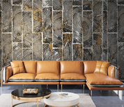 3D Retro Wood Grain Rectangle Wall Mural Wallpaper YXL 472- Jess Art Decoration