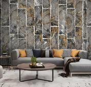 3D Retro Wood Grain Rectangle Wall Mural Wallpaper YXL 472- Jess Art Decoration