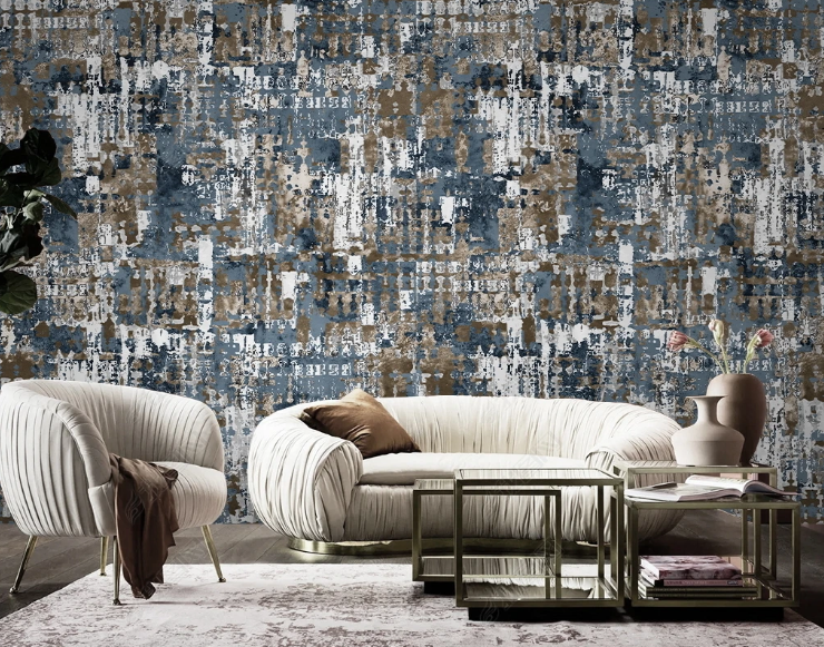 3D Retro Abstract Ink And Wash Wall Mural Wallpaper YXL 483- Jess Art Decoration