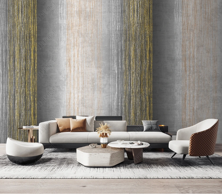 3D Abstract Line Gray Wall Mural Wallpaper YXL 487- Jess Art Decoration