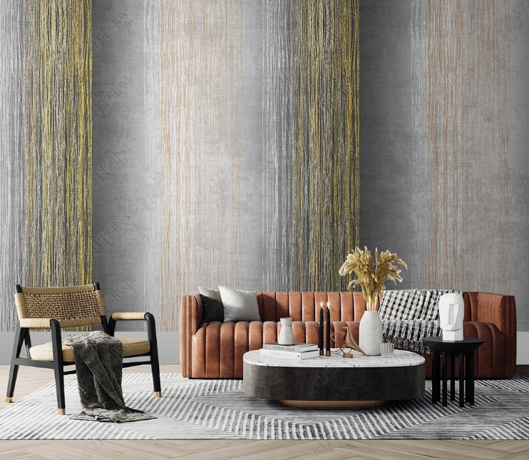 3D Abstract Line Gray Wall Mural Wallpaper YXL 487- Jess Art Decoration