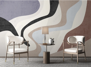 3D Abstract Line Wave Wall Mural Wallpaper YXL 491- Jess Art Decoration