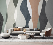 3D Abstract Line Wave Geometric Wall Mural Wallpaper YXL 492- Jess Art Decoration