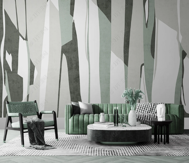 3D Abstract Line Geometric Wall Mural Wallpaper YXL 493- Jess Art Decoration