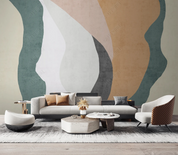 3D Abstract Line Geometric Wave Wall Mural Wallpaper YXL 494- Jess Art Decoration