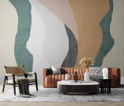 3D Abstract Line Geometric Wave Wall Mural Wallpaper YXL 494- Jess Art Decoration