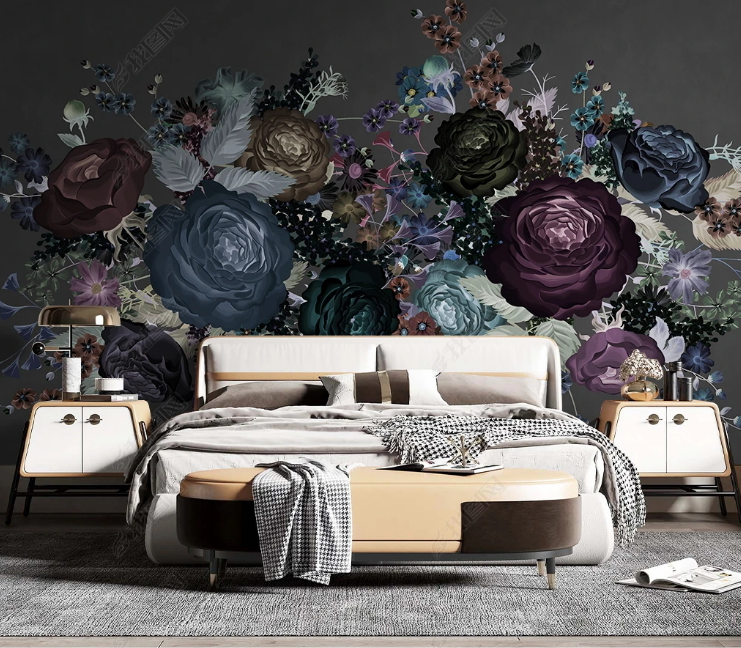3D Selva Leaf Floral Modena Plant Wall Mural Wallpaper YXL 508- Jess Art Decoration