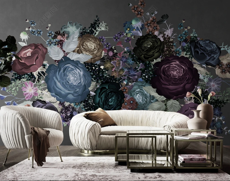 3D Selva Leaf Floral Modena Plant Wall Mural Wallpaper YXL 508- Jess Art Decoration