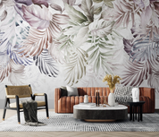 3D Freehand Sketching Plant Leaf Wall Mural Wallpaper YXL 530- Jess Art Decoration