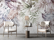 3D Freehand Sketching Plant Leaf Wall Mural Wallpaper YXL 530- Jess Art Decoration