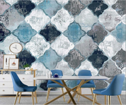 3D Retro Geometric Rhombus Square Wall Mural Wallpaper YXL 568- Jess Art Decoration