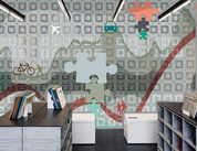 3D Abstract Geometric Line Wall Mural Wallpaper YXL 602- Jess Art Decoration