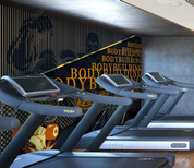 3D Fitness Room Letter Treadmill Fitness Bike Wall Mural Wallpaper YXL 630- Jess Art Decoration